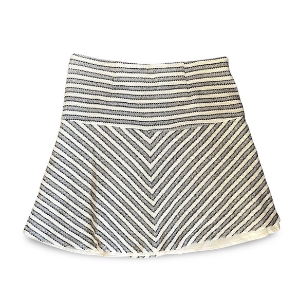 LOFT Structured Striped A Line Skirt Size S - Picture 2 of 4